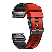 Недорогие Ремешки для часов Garmin-Ремешок для часов для Garmin Fenix 7 7X 6 6X Pro Epix Pro 47mm 51mm Instinct 2X Approach S70 47mm S62 S60 Forerunner 955 945 Epix Marq Descent Quatix 22mm 26mm силиконовый Замена Ремень 22mm 26mm