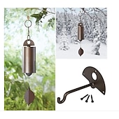 economico Hangings da parete all&#039;aperto-la campana della serenità della risonanza profonda, il campanello a vento eroico, la decorazione del giardino con campanelli a vento all&#039;aperto, campanelli a vento con foglie di metallo retrò