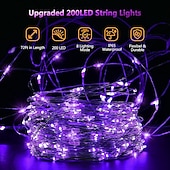cheap Solar String Lights-Solar Copper Wire Lights Led Fairy Lights String Outdoor Waterproof Ground Plug Decorative Lights Christmas Lights