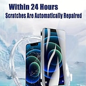 Χαμηλού Κόστους iPhone Προστατευτικά Οθόνης-5 τμχ Προστατευτικά Οθόνης Για Apple iPhone 16 iPhone 15 Pro Max Plus iPhone 15 Pro Max 14 Plus 13 12 11 Pro Max TPU Hydrogel Αντι φυσαλίδες Κατά των Δαχτυλιών Σούπερ Λεπτό Υποστηρίζεται 3D