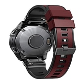 Недорогие Ремешки для часов Garmin-Ремешок для часов для Garmin Fenix 7 7X 6 6X Pro Epix Pro 47mm 51mm Instinct 2X Approach S70 47mm S62 S60 Forerunner 955 945 Epix Marq Descent Quatix 22mm 26mm силиконовый Замена Ремень 22mm 26mm