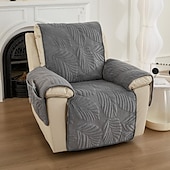 abordables Housse de canapé-housse de fauteuil inclinable housse de canapé vert sauge housse de canapé jacquard housse de canapé protection de meubles avec sangles élastiques pour animaux de compagnie enfants chien chat