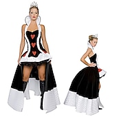 cheap Women&#039;s Costumes-Queen of Hearts Red Queen Dress Cosplay Costume Adults&#039; Women&#039;s Sexy Costume Performance Party Carnival Mardi Gras Easy Carnival Costume
