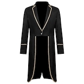 cheap Outerwear-Retro Vintage Punk &amp; Gothic Medieval Coat Cosplay Costume Masquerade Ren Faire Prince Nobleman Swallowtail Men&#039;s Royal Steampunk Halloween Stage Masquerade Adults&#039; Coat