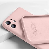 levne Pouzdra pro iPhone-telefon Carcasă Pro iPhone 15 Pro Max Plus iPhone 14 13 12 11 Pro Max Plus X XR XS Zadní kryt Pouzdro z tekutého silikonu Nárazuvzdorné Pevná barva Silikonový gel Silikon