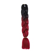 cheap Crochet Hair-Jumbo Braids Crochet Braids Hair Extension Three Tone Ombre Color Rainbow Jumbo Braiding For Twist Braiding Jumbo Box Braiding Hair 1pc/3pcs/5pcs