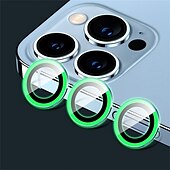 olcso iPhone-képernyővédők-1 készlet Kamera lencsevédő Kompatibilitás Apple iPhone 16 iPhone 15 Pro Max Plus iPhone 14 13 12 11 Pro Max Mini SE X XR XS Max 8 7 Plus Edzett üveg 9H erősség Anti-ujjlenyomat Nagyfelbontású (HD