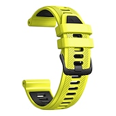 baratos Relógios Garmin-Pulseiras de Relógio para Garmin Fenix 7 Pro 6 5 Plus Epix Pro 47mm Approach S70 47mm S62 S60 Forerunner 955 255 945 745 Instinct 2 Marq Descent Quatix 22mm Silicone Substituição Alça 22mm Ajustável