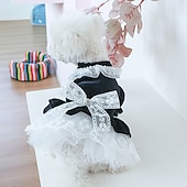 economico Vestiti-Cane Gatto Vestito Smoking Carino Festa Impermeabile Traspirante Morbido Lavabile Confortevole Casual Quotidiano Abbigliamento per Cani for Bichon Frisé Volpino di Pomerania Cucciolo Papillon Piccolo