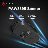 お買い得  マウス-ajazz aj199 2.4ghz ワイヤレスマウス光学式マウス usb レシーバーゲーマー 26000dpi 6 ボタンマウスコンピュータ pc ラップトップデスクトップ