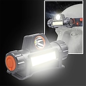 お買い得  ヘッドライト-ポータブルミニ強力な LED ヘッドランプ xpecob usb 充電式狩猟ヘッドライト防水ヘッドトーチテール