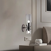 economico Luci da parete-Lightinthebox lampada da parete a led vetro bianco caldo 24 cm moderna lampada da parete a led sfondo soggiorno camera da letto comodino applique da parete per interni illuminazione sconce 1 pz