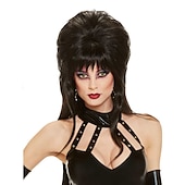 Adult Black Wig Halloween Cosplay Party Wigs4