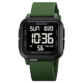 abordables Relojes digitales-Reloj Digital Militar Impermeable SKMEI 1894 para Hombre Reloj Deportivo Resistente a Impactos Estilo Electrónico de Moda