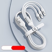 halpa Matkapuhelinkaapelit-USB C -kaapeli USB A - USB C 5 A Latauskaapeli 3 in 1 Käyttötarkoitus iPhone Matkapuhelinväline