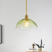 economico Luci Isola cucina-lampada a sospensione a led in vetro lampada da soffitto moderna in vetro soffiato a mano industriale led creativo loft bar cucina lampada da soffitto decorazione della casa installazione rosa verde