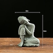 levne Sochy-socha buddhy - ideální pro zenovou zahradu, rybí akvárium, jógu, bonsaje a další - duchovní dekorace feng shui a ozdoby čajovníku pro štěstí