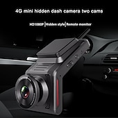abordables DVR pour voiture-k18 4g wifi car dash cam dvr with 2.0 lcd screen gps camera recorder 1080p dual lens avant et arrière wdr with gps dash cam