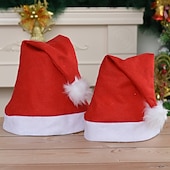 levne santa klobouk a doplňky-Ježíšek Vánoční klobouk Pánské Dámské Chlapecké Dívčí Vánoce Vánoce Štědrý večer Dětské Dospělé Párty Vánoce Polyester Klobouk