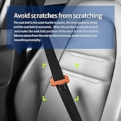 abordables Organizadores para coche-Funda protectora de silicona resistente a los arañazos para cinturón de seguridad automotriz starfire para honda accord crv civic xrv hrv odyssey vezel