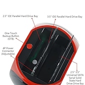 cheap Computer Peripherals-Dual-disk New And Old Dual-use Serial And Parallel Port Mobile Hard Drive Dock 2.5  3.5 Inch Multifunctional Ide Mechanical Sata Universal