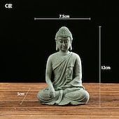 levne Sochy-socha buddhy - ideální pro zenovou zahradu, rybí akvárium, jógu, bonsaje a další - duchovní dekorace feng shui a ozdoby čajovníku pro štěstí