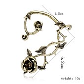 voordelige Accessoires en meer-Elf roze Bloemenfee Ear Cuffs Volwassenen Dames Punk-gotiek Halloween Carnaval Mardi Gras Makkelijk carnavalskostuum