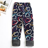economico Pantaloni e gonne-Bambino Da ragazza Ghette Con cuori Attivo Esterno 7-13 anni Autunno Leopardata Puntini blu navy Cuori colorati