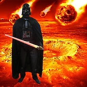 olcso Fiúk jelmezei-Darth Vader Szerepjáték Jelmezek Felszerelések Szerepjáték Filmsztár jelmez for Fiú Lány Gyermek Farsang Gyermeknap Álarcos mulatság