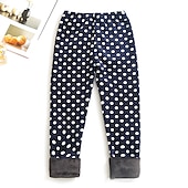 economico Pantaloni e gonne-Bambino Da ragazza Ghette Con cuori Attivo Esterno 7-13 anni Autunno Leopardata Puntini blu navy Cuori colorati
