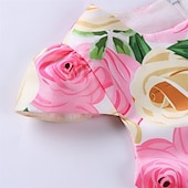 preiswerte Blumenmädchenkleider-Kinder Mädchen Kleid Partykleid Blumen Blume Kurzarm Leistung Hochzeit Besonderer Anlass Gerafft Elegant Urlaub Mode Polyester Midi Partykleid Schwingkleid Skaterkleid Sommer Frühling 3-10 Jahre Wei