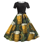 cheap Graphic Apparel-Halloween Oktoberfest Dress Maid Bavarian German Munich Wiesn Women's Traditional Style Cloth
