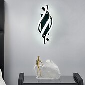 abordables Appliques murales LED-Lightinthebox Applique murale d&#039;intérieur à LED Desin 33 cm Courbe intérieure moderne simple Applique murale LED en silicone est applicable à la chambre à coucher, au salon, à la salle de bain, au