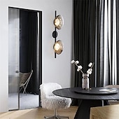 abordables Appliques en cristal-LED applique murale intérieure verre 1/2 lumières intérieur moderne simple applique murale led silicone applique murale est applicable à la chambre salon salle de bain couloir blanc chaud 110-240v