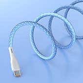 cheap Cell Phone Cables-120W USB Type C To USB C Cable USB-C PD Fast Charging Charger Wire Cord For Macbook Samsung Xiaomi Huawei Type-C USB C Cable