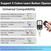 cheap Household Appliances-Universal 433MHz Garage Door Remote Duplicator, 4-Button Gate Remote Cloning Transmitter Control