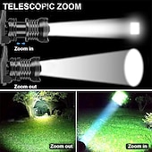 economico torce tattiche-xph70 faro da lavoro a led più luminoso zoomabile impermeabile 90 regolabile 5 modalità lampada frontale leggera per cappello duro da campeggio per adulti cacciaesplorazioneesplorazione