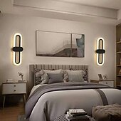 abordables Appliques murales LED-lightinthebox applique murale intérieure à LED liner desin 40 cm intérieur moderne simple applique murale LED lampe murale en silicone est applicable à la chambre à coucher salon salle de bain