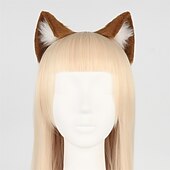 levne Doplňky pro úpravu vlasů-čelenka zvířecí ucho cosplay roztomilá simulace kočičí ucho živé vysílání vlasové doplňky styling kočičích uší (napařený chléb ve tvaru kočičího ucha) čelenka