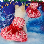 お買い得  ペットへのクリスマスプレゼント-犬用 猫用 ドレス かわいいスタイル カジュアル 防水 高通気性 ソフト 洗濯可 快適 クリスマス カジュアル／普段着 祭り ビジョンフリーゼ ポメラニアン 赤ちゃんサイズ パピヨン