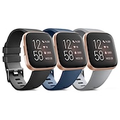 preiswerte Fitbit-Uhrenarmbänder-Smartwatch-Band Kompatibel mit Fitbit Versa 2 / Versa Lite / Versa SE / Versa Silikon Smartwatch Gurt Frauen Männer Sportarmband Ersatz Armband