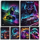 baratos Até 30 $-Estampado Impressões em tela enrolada - Carro Moderno Impressões de arte