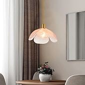 economico Luci Isola cucina-lampada a sospensione a led in vetro lampada da soffitto moderna in vetro soffiato a mano industriale led creativo loft bar cucina lampada da soffitto decorazione della casa installazione rosa verde
