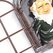 cheap Garden Sculptures&amp;Statues-Fairy Tale Playful Goblin Garden Resin Decoration Statue Decoration, Garden Weatherproof Garden Statue, Tree Window Resin Garden Statuette Garden Decoration