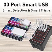 Χαμηλού Κόστους Περιφερειακά Η/Υ-150w φορτιστής πολλαπλών usb 30 θύρες USB σταθμός γρήγορης φόρτισης universal carregador portatil για iphone 13 samsung xiaomi ipad tablet