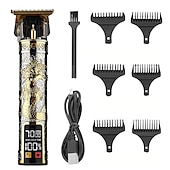 cheap Shaving &amp; Hair Removal-USB Rechargeable Hair Clippers and Beard Trimmer for Men - Precise T-Blade Trimmer with LCD Screen - Grooming Kit for Men