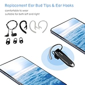 economico Cuffie TWS wireless-Auricolare Bluetooth V5.0 Cuffie Wireless Handsfree con Microfono 24 Ore Cuffie da Guida 60 Giorni di Standby per iPhone Android Samsung Laptop Autista
