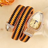 halpa Kvartsikellot-2023 Luova Persoonallisuus Käärme Kellot Naisille Brändi Luksus Tyylikäs Kvartsinaisten Rannekello Timantti