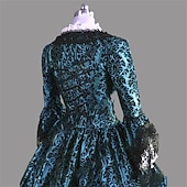 economico Vestiti-Rococò Vittoriano Abito da cocktail Lunghezza al pavimento Vestito Costume da festa Mascherata Manica del polsino svasato Taglie Forti Abito da ballo Costume Per donna Reale Carnevale Mascherata