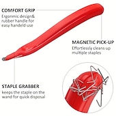 tanie materiały malarskie, rysunkowe i plastyczne-1pc profesjonalny magnetyczny ściągacz do usuwania zszywek ściągacz do zszywek narzędzie do usuwania zszywek narzędzie do usuwania zszywek do artykułów szkolnych materiały biurowe strona główna